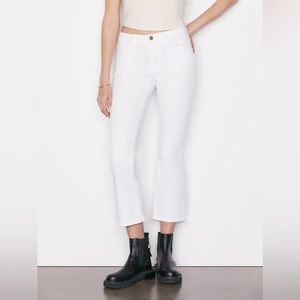 FRAME Le crop mini boot with fray bottom size 25